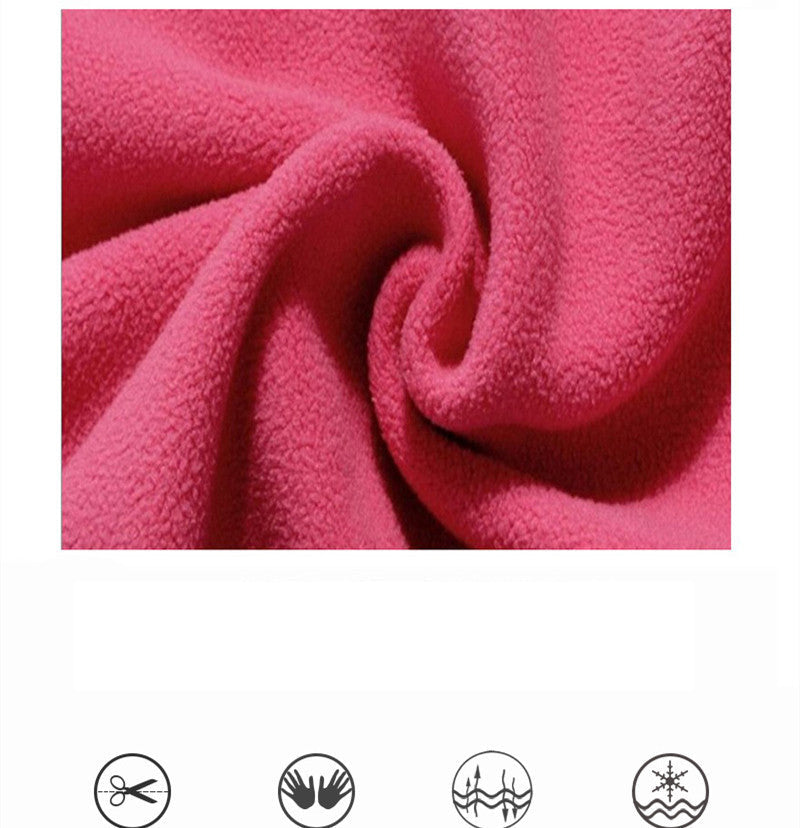 HKM-200467 Thick Fleece Pet Sweater with Zipper Stand Collar for Cold Weather