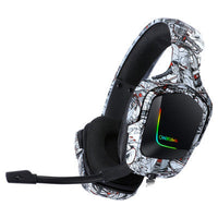 HKM-200531 RGB Wired Headset with Microphone - K20 Model, 3.5mm Plug, 20-20,000 Hz Frequency Response