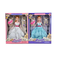HKM-200659 11.5 Inch Educational Fashion Doll Princess Play Toy for Girls Age 2-7, ABS Material, Window Box Packaging