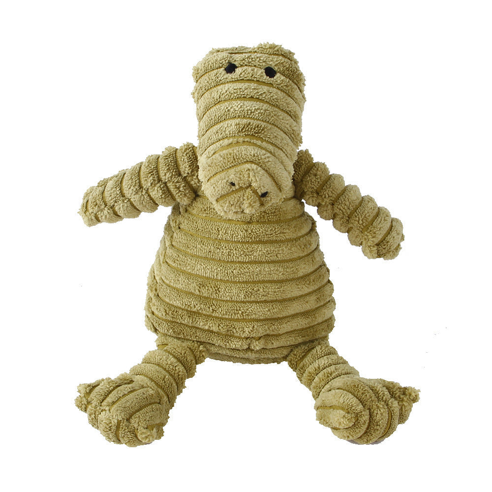 HKM-200787 Stuffed Sound Toys for Dogs - Crocodile, Rabbit, Mouse, Monkey, Pig, Sheep, Duck, Fox, Rhino, Elephant, Bear, Lion, Dog