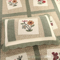 HKM-200851 Cotton Summer Cooling Duvet with Geometric Pattern and Washable Design, Includes Bed Sheet and Pillowcases