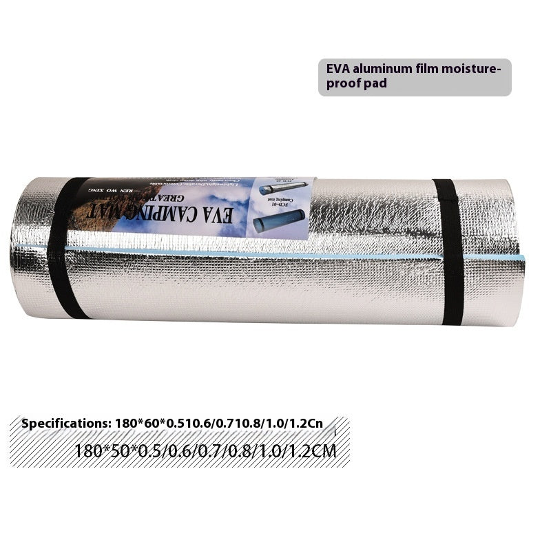 HKM-200915 Aluminum Film Moisture-Proof Camping Mat for Outdoor Use - Sky Blue, 180x50/60x0.6CM