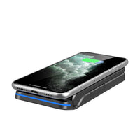 HKM-200915 Portable Folding Wireless Charger with Adjustable Support for Mobile Phones and Headphones - 15W Output