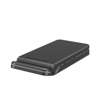 HKM-200915 Portable Folding Wireless Charger with Adjustable Support for Mobile Phones and Headphones - 15W Output