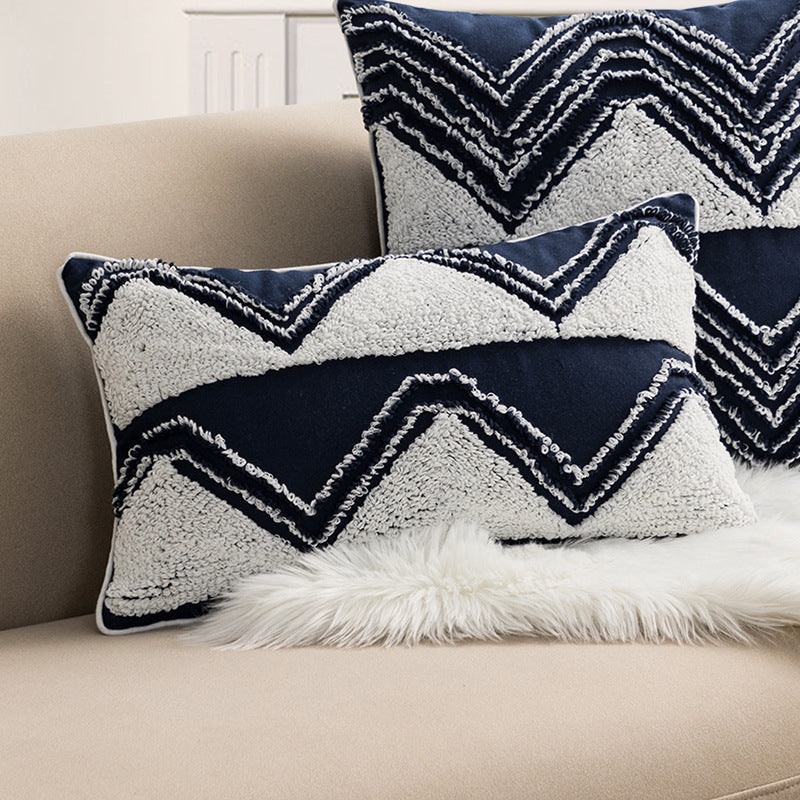 HKM-200979 Bohemian Geometric Tufted Velvet Pillowcase - 45x45cm & 30x50cm Options