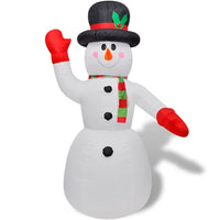 HKM-200979 Inflatable Christmas Snowman Decoration - 240 cm with Built-in LED Lights and Pump