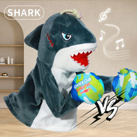 HKM-201107 Interactive Electric Plush Boxing Animal Puppet - Shark & Monkey - Fun for Kids and Family Play