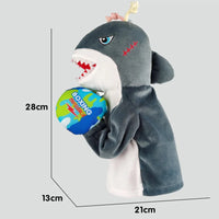 HKM-201107 Interactive Electric Plush Boxing Animal Puppet - Shark & Monkey - Fun for Kids and Family Play