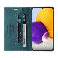 HKM-201107 Leather Wallet Case Compatible with Redmi Note10 Pro, Poco X3, and More – Stylish Protection in Black, Red, Blue, or Brown