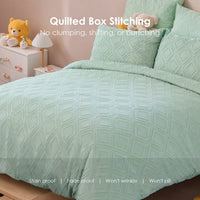 HKM-201171 Bohemian Cut Flower Design Quilt Cover Set with Matching Pillowcases