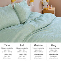 HKM-201171 Bohemian Cut Flower Design Quilt Cover Set with Matching Pillowcases