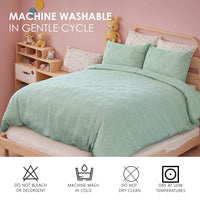 HKM-201171 Bohemian Cut Flower Design Quilt Cover Set with Matching Pillowcases