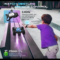 HKM-201427 2.4GHz 4WD Double-Sided RC Drift Car with Gesture Control, Lights, and Spray