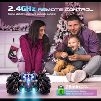 HKM-201427 2.4GHz 4WD Double-Sided RC Drift Car with Gesture Control, Lights, and Spray