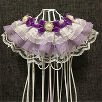 HKM-201683 Elegant Purple Pet Bow Tie Necklace Collar for Cats and Dogs - XS to XL Sizes Available