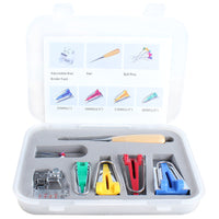 HKM-201683 Multi-Functional Electric Sewing Machine Accessory Set - 11 Pcs with Adjustable Feet, Awl, and Beads for Quilting and Crafting