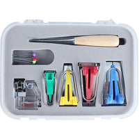 HKM-201683 Multi-Functional Electric Sewing Machine Accessory Set - 11 Pcs with Adjustable Feet, Awl, and Beads for Quilting and Crafting