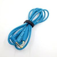 HKM-201747 Audio Cable for QC25 QC35 OE2 LIVE2 Headsets - 1.2m Oxygen-Free Copper, Blue/Black