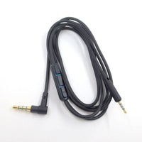 HKM-201747 Audio Cable for QC25 QC35 OE2 LIVE2 Headsets - 1.2m Oxygen-Free Copper, Blue/Black