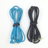 HKM-201747 Audio Cable for QC25 QC35 OE2 LIVE2 Headsets - 1.2m Oxygen-Free Copper, Blue/Black
