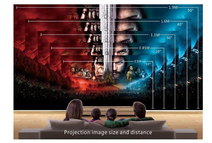 HKM-201875 Mini LED Micro Projector with USB/TF Card Support, 50 Lumens Brightness, and Keystone Correction