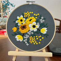 HKM-202003 Handmade DIY Three-Dimensional Flower Hanging Embroidery Kit - Various Styles Available