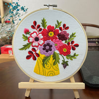 HKM-202003 Handmade DIY Three-Dimensional Flower Hanging Embroidery Kit - Various Styles Available