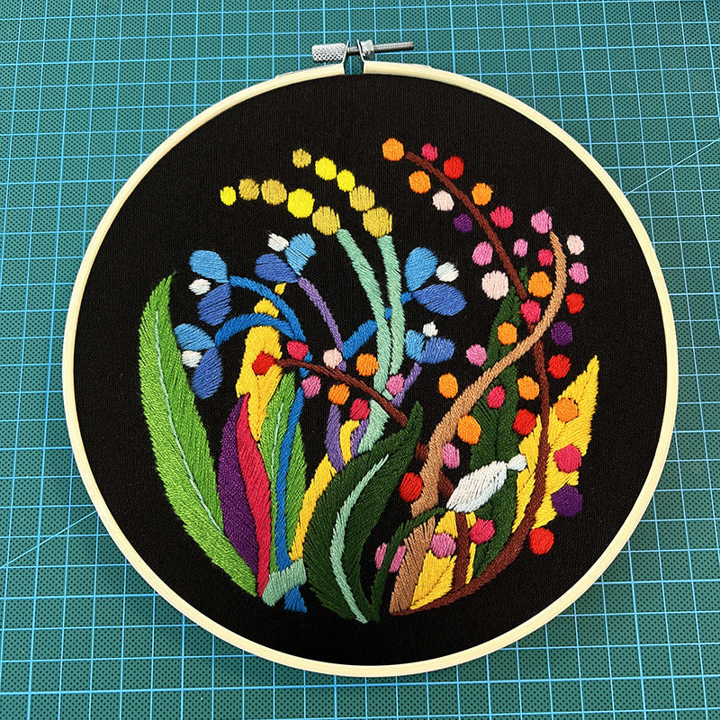 HKM-202003 Handmade DIY Three-Dimensional Flower Hanging Embroidery Kit - Various Styles Available