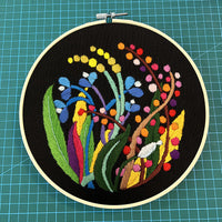 HKM-202003 Handmade DIY Three-Dimensional Flower Hanging Embroidery Kit - Various Styles Available