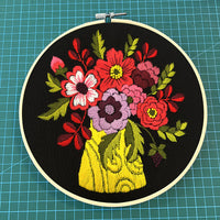 HKM-202003 Handmade DIY Three-Dimensional Flower Hanging Embroidery Kit - Various Styles Available