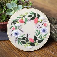HKM-202003 Handmade DIY Three-Dimensional Flower Hanging Embroidery Kit - Various Styles Available