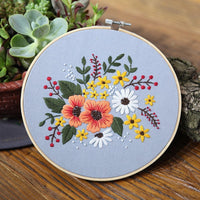 HKM-202003 Handmade DIY Three-Dimensional Flower Hanging Embroidery Kit - Various Styles Available