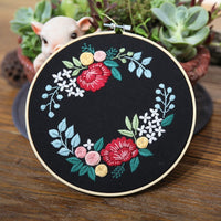 HKM-202003 Handmade DIY Three-Dimensional Flower Hanging Embroidery Kit - Various Styles Available