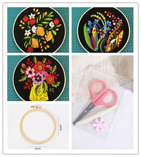 HKM-202003 Handmade DIY Three-Dimensional Flower Hanging Embroidery Kit - Various Styles Available
