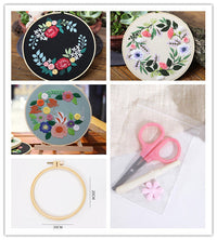 HKM-202003 Handmade DIY Three-Dimensional Flower Hanging Embroidery Kit - Various Styles Available