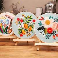 HKM-202003 Handmade DIY Three-Dimensional Flower Hanging Embroidery Kit - Various Styles Available