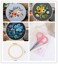 HKM-202003 Handmade DIY Three-Dimensional Flower Hanging Embroidery Kit - Various Styles Available