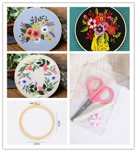 HKM-202003 Handmade DIY Three-Dimensional Flower Hanging Embroidery Kit - Various Styles Available