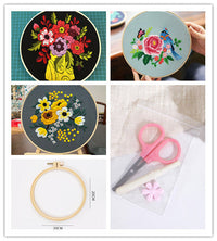 HKM-202003 Handmade DIY Three-Dimensional Flower Hanging Embroidery Kit - Various Styles Available