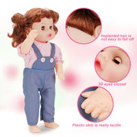 HKM-202259 16 Inch Soft Silicone Interactive Baby Doll with Sounds for Pretend Play and Newborn Gift