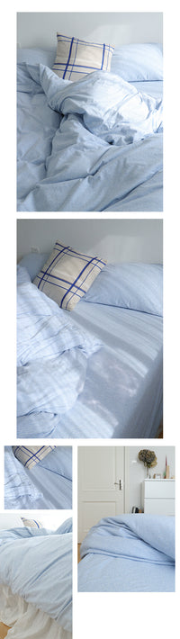 HKM-202323 Tianzhu Cotton Knitted Four-Piece Bedding Set for Comfort and Style