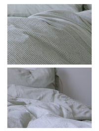 HKM-202323 Tianzhu Cotton Knitted Four-Piece Bedding Set for Comfort and Style
