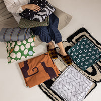 HKM-202323 Xinjiang Long-Staple Cotton Geometric Pattern Bedding Set – 4 Pieces, Modern Minimalist Design
