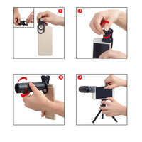 HKM-202387 18X Zoom Telescope Lens for Samsung Smartphones with Universal Clip and Tripod