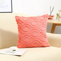 HKM-202387 Quilted Rabbit Hair Headrest Pillow Cover for Living Room, 45*45cm, Various Colors