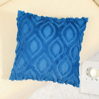 HKM-202387 Quilted Rabbit Hair Headrest Pillow Cover for Living Room, 45*45cm, Various Colors