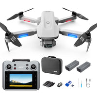 HKM-202515 4DRC F8 GPS RC Drone with 4K Dual Camera, 4.5" HD Screen, Follow Me Mode, and 60 Min Flight Time