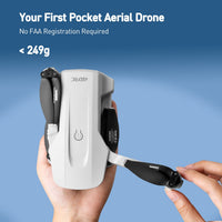 HKM-202515 4DRC F8 GPS RC Drone with 4K Dual Camera, 4.5" HD Screen, Follow Me Mode, and 60 Min Flight Time
