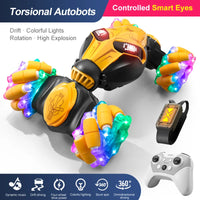 HKM-202579 Gesture Sensing 2.4GHz RC Drift Car with Music and Light-Up Features for Kids