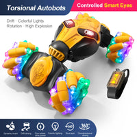 HKM-202579 Gesture Sensing 2.4GHz RC Drift Car with Music and Light-Up Features for Kids